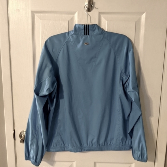 Adidas Climaproof Light Blue Maui Golf Windbreaker Jacket Size Small - Picture 3 of 10